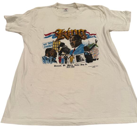 Vintage Martin Luther King Jr. T-Shirt - Hanes, Size Large - Picture 1 of 7